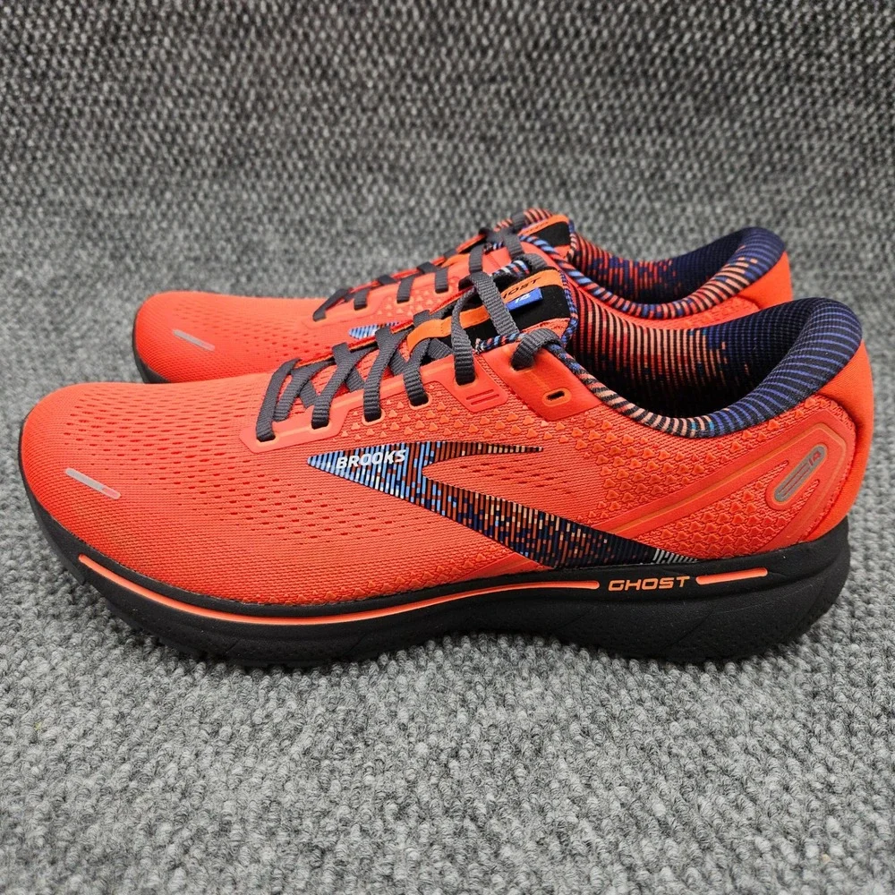 Brooks Ghost 14 (Men's 12) Orange Running Shoes Athletic Lace Up Sneakers Clean